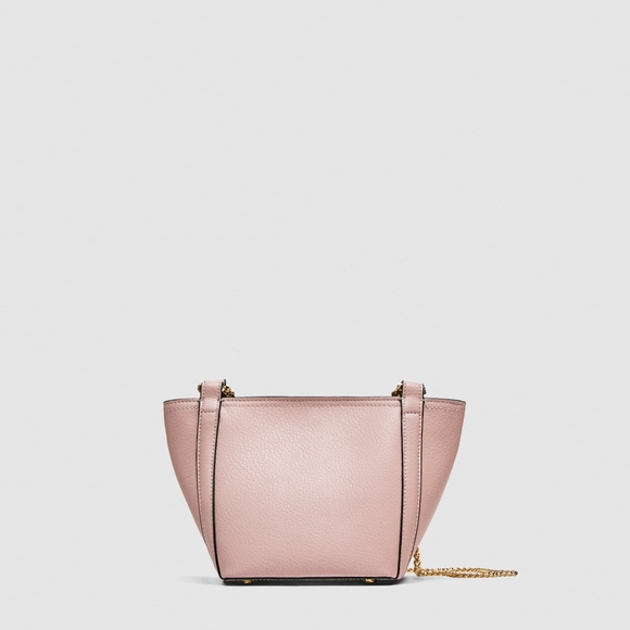 Zara Mini Bucket Bag Straps Shoulder bag Pink - Picture 7 of 8